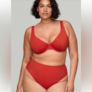 CUUP The Highwaist Swim Bottoms Lava Red 6 / XXL